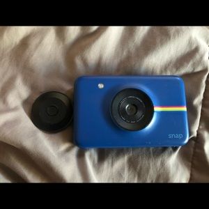 Blue Poloroid Snap Camera